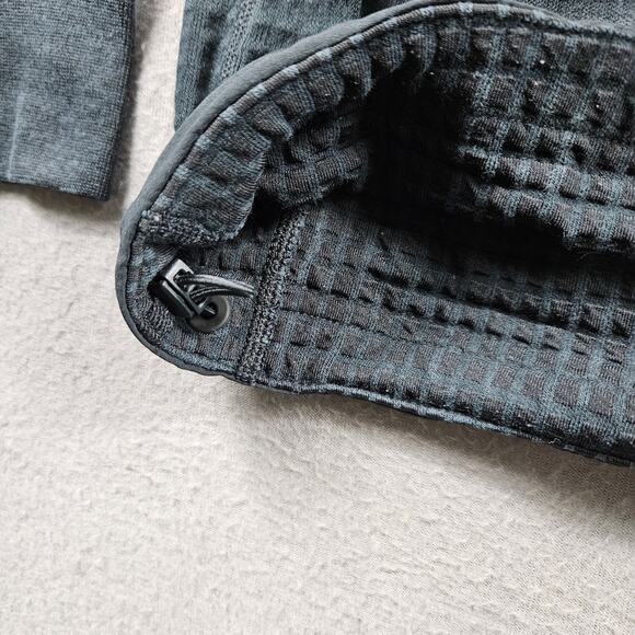 Adidas Reigning Champ Sweatshirt Crew Neck Pullover Waffle Knit Black Womens M - Picture 4 of 8